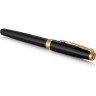 Набор PARKER SONNET GIFT 20 BLACK GT с перьевой ручкой и футляром для карточек 2121991